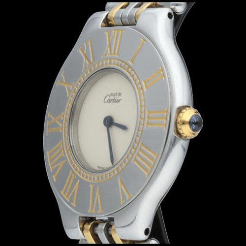 Montre Cartier Montre Must 21 Or Jaune 18K / Acier 58 Facettes MT46425