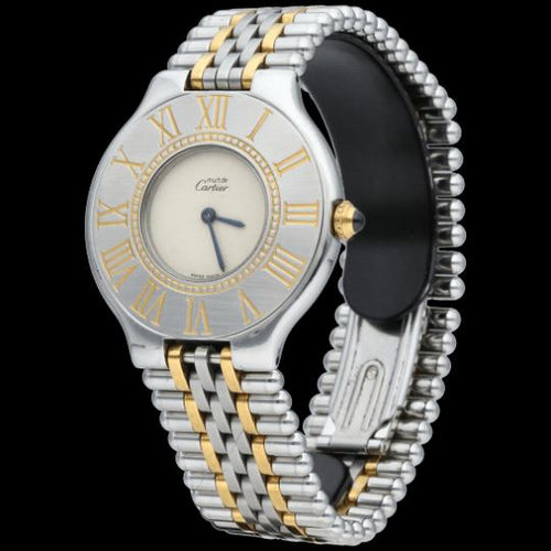 Montre Cartier Montre Must 21 Or Jaune 18K / Acier 58 Facettes MT46426
