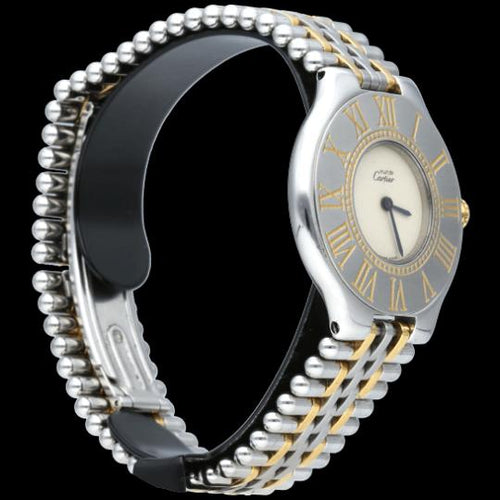 Montre Cartier Montre Must 21 Or Jaune 18K / Acier 58 Facettes MT46426