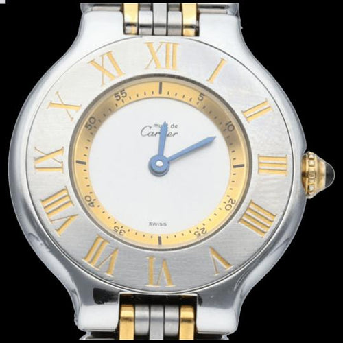 Montre Cartier Montre Must 21 Or Jaune 18K / Acier 58 Facettes MT46427