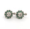 Boucles d'oreilles Boucles d’oreilles en platine avec émeraudes et diamants 58 Facettes 103/C 2026