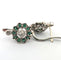 Boucles d'oreilles Boucles d’oreilles en platine avec émeraudes et diamants 58 Facettes 103/C 2026