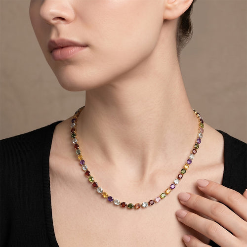 Collier Collier Jean & Pierre Bellin Or jaune et Pierres fines 58 Facettes OC-63900033