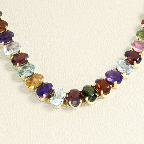 Collier Collier Jean & Pierre Bellin Or jaune et Pierres fines 58 Facettes OC-63900033