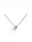 Collier Collier solitaire en or blanc 18 carats avec diamant naturel 58 Facettes 88734-ac11176