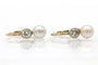 Boucles d'oreilles Boucles d’oreilles anciennes en or jaune 585 avec perles et diamants 58 Facettes 12117
