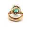 Bague 52 Bague en or jaune 18 ct avec émeraude et diamants 58 Facettes 221/26 A 114/26