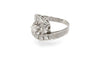 Bague 52 Bague en or blanc 585 avec diamants 58 Facettes 12113