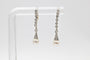 Boucles d'oreilles Art déco - Boucles d'oreilles en or jaune 585 et platine, perles et diamants 58 Facettes 12114