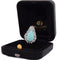 Bague 54 Bague en or 18 carats avec turquoise et diamants 58 Facettes AN612 (05519)