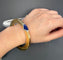 Bracelet Bracelet manchette années 70 en or jaune 18 ct, lapis-lazuli et diamants 58 Facettes 244/26 B 117/26