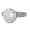 Bague 58 Bague solitaire vintage rétro en platine 950 avec diamants 58 Facettes AN278 (000519)