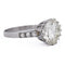 Bague 58 Bague solitaire vintage rétro en platine 950 avec diamants 58 Facettes AN278 (000519)
