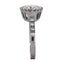 Bague 58 Bague solitaire vintage rétro en platine 950 avec diamants 58 Facettes AN278 (000519)