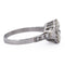 Bague 58 Bague solitaire vintage rétro en platine 950 avec diamants 58 Facettes AN278 (000519)