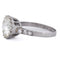 Bague 58 Bague solitaire vintage rétro en platine 950 avec diamants 58 Facettes AN278 (000519)