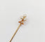 Épingle à écharpe ancienne - Trèfle en or rose 18k, perles et diamants 58 Facettes A07001
