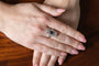 Bague 55 Bague Art déco en platine, saphir et diamants 58 Facettes 12026