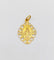 Pendentif Médaille religieuse Art nouveau en or 18k Vierge ciselée 58 Facettes A07004