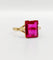 Bague 56.5 Bague Art déco en or 18k avec rubis synthétique 58 Facettes A07006