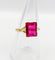 Bague 56.5 Bague Art déco en or 18k avec rubis synthétique 58 Facettes A07006
