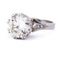 Bague 54 Bague solitaire rétro en platine avec diamants 58 Facettes AN279 (000419)