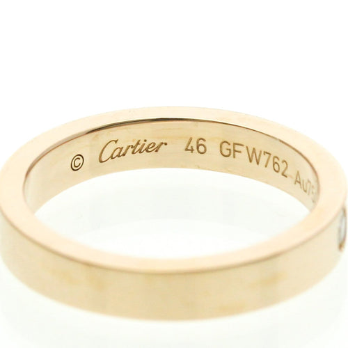 Bague 46 Cartier - Alliance C de Cartier en or rose 18K et diamant 58 Facettes zjnizg3kj5