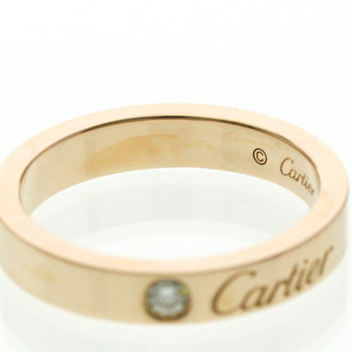 Bague 46 Cartier - Alliance C de Cartier en or rose 18K et diamant 58 Facettes zjnizg3kj5