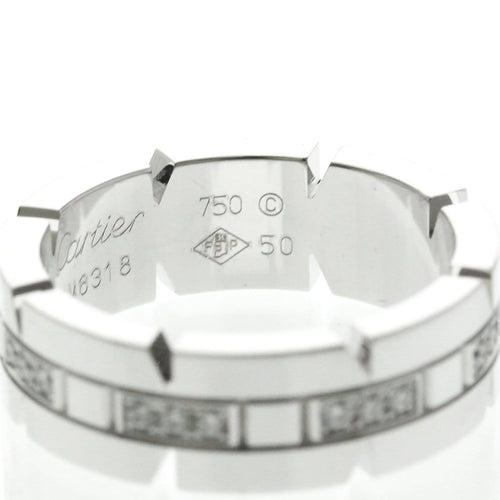 Bague 50 Cartier - Bague Tank Française en or blanc et diamants 58 Facettes evtg20z3s2