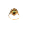 Bague 52 Bague marguerite festonnée en or jaune, émeraude et diamants 58 Facettes LMB-326