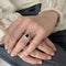 Bague 50 Bague marguerite saphir ovale et diamants en or jaune 18K 58 Facettes LMB-350