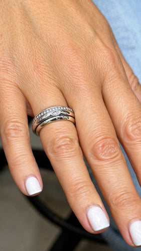 Bague 55 Piaget Possession - Bague en or blanc 18 carats et diamants T55 58 Facettes Pos