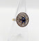 Bague 51.5 Bague pompadour Art déco en or 18k et platine, saphir et diamants 58 Facettes A07014
