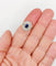 Bague 51.5 Bague pompadour Art déco en or 18k et platine, saphir et diamants 58 Facettes A07014