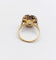 Bague 51.5 Bague pompadour Art déco en or 18k et platine, saphir et diamants 58 Facettes A07014