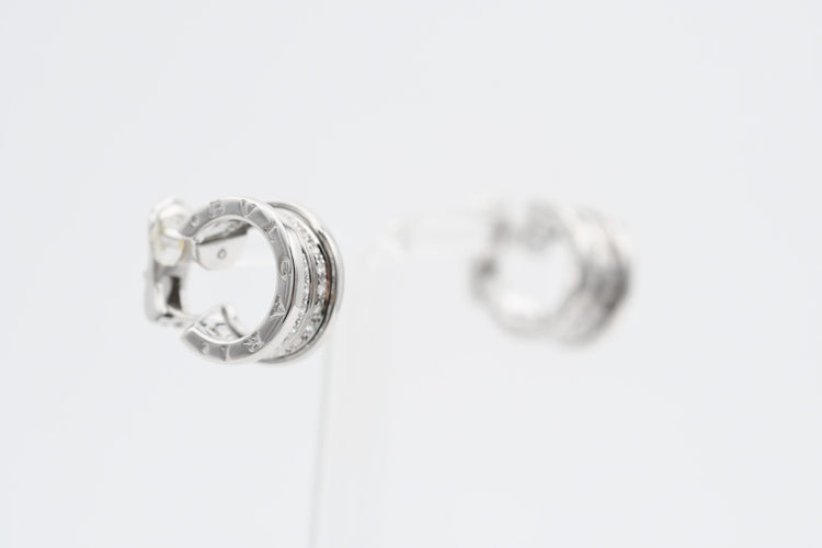 Boucles d'oreilles Boucles d'oreilles Bulgari B.zero1 en or blanc 18 carats serties de diamants 58 Facettes 22830