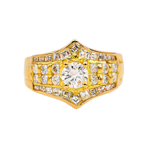 Bague 54 Bague Or jaune Diamant 58 Facettes 5019083RV
