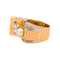Bague 47 Bague Tank Or rose, Platine Diamant, Perle 58 Facettes 5109071CN