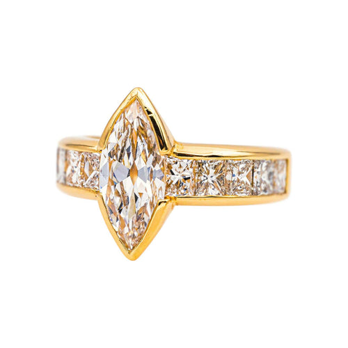 Bague 55 Bague Marquise Or jaune Diamant 58 Facettes 5138890CN