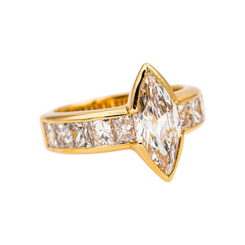 Bague 55 Bague Marquise Or jaune Diamant 58 Facettes 5138890CN
