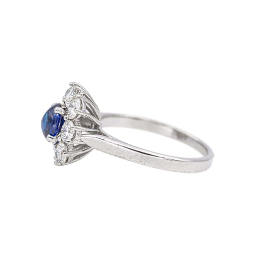 Bague 52 Bague Pompadour Or blanc Saphir, Diamant 58 Facettes 5281129CN