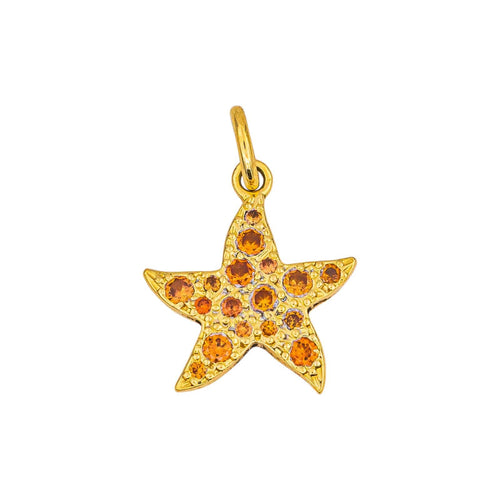 Pendentif Dodo Pomellato Pendentif  Etoile Or jaune Saphir 58 Facettes 5285654CN