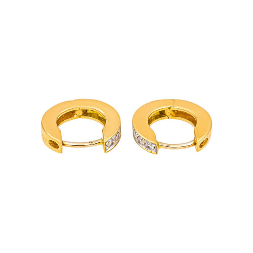 Boucles d'oreilles Boucles d'oreilles  Créoles Or jaune Diamant 58 Facettes 5496992RV