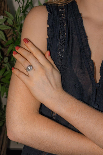Bague 52 Bague Art déco Platine Diamant, Diamants 58 Facettes 5419004CN