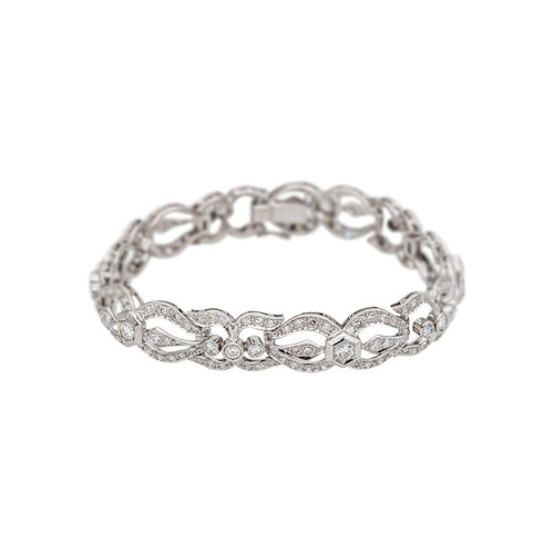 Bracelet Bracelet  Or blanc, Platine Diamant 58 Facettes 5481466CN
