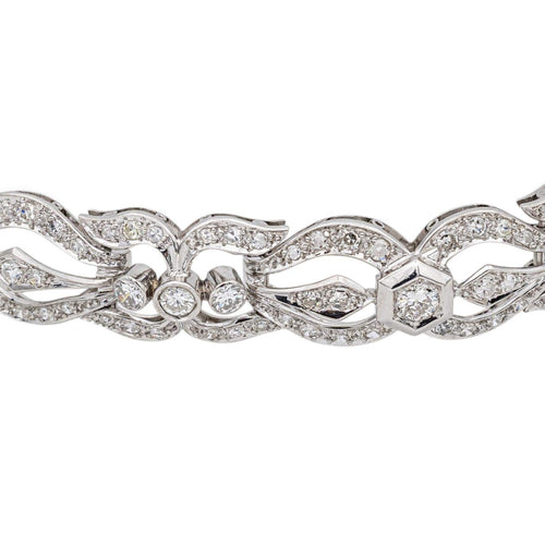 Bracelet Bracelet  Or blanc, Platine Diamant 58 Facettes 5481466CN