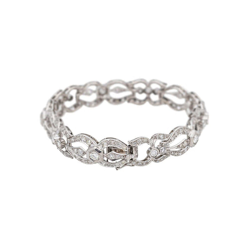 Bracelet Bracelet  Or blanc, Platine Diamant 58 Facettes 5481466CN
