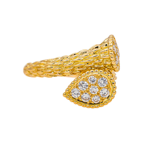 Bague 57 Boucheron Bague Toi et moi Serpent bohème Or jaune Diamant 58 Facettes 5594884CN