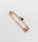 Broche Broche épingle à nourrice antique en or rose 18k et diamant taille rose 58 Facettes A07015