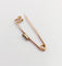 Broche Broche épingle à nourrice antique en or rose 18k et diamant taille rose 58 Facettes A07015